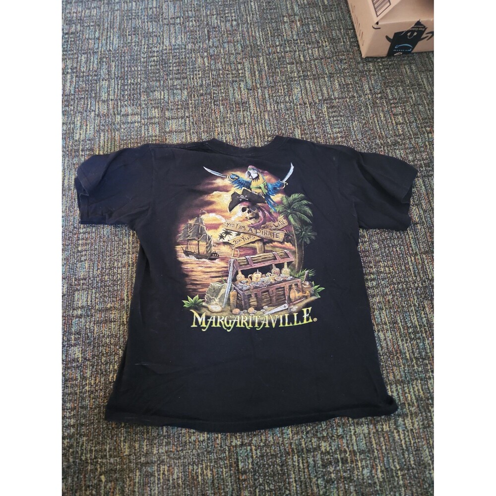 Margaritaville Key West "Yes, I'm a Pirate...200 Years Too Late" Black T-Shirt M